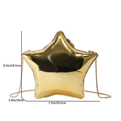 Star-Shaped Acrylic Mini Bag – Party Clutch Purse for Women