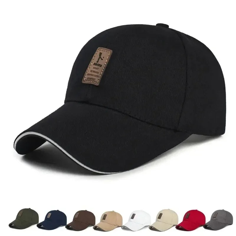 Structured Cotton Snapback Baseball Cap – Unisex Summer Sunhat