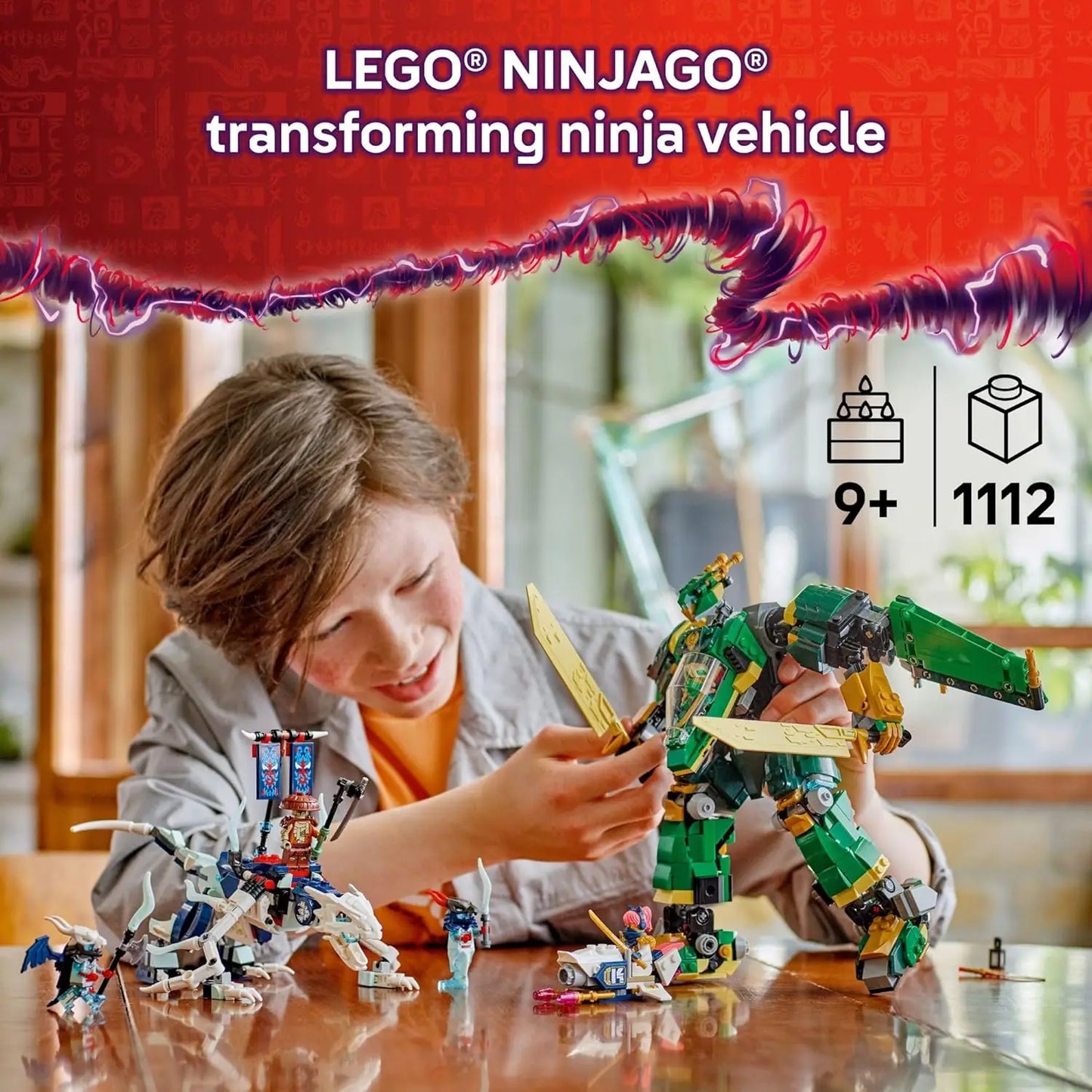 LEGO Ninjago 71845 Lloyd's Jet Mech – 1112 Pieces Building Set