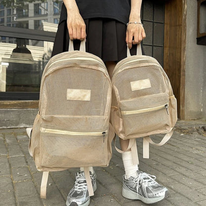 Mesh Backpack – Lightweight Foldable School & Gym Bag