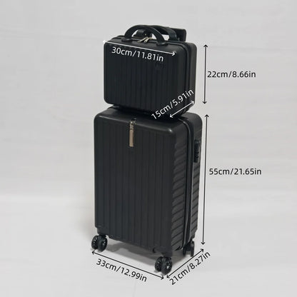2-Piece Luggage Set – 20" Rolling Suitcase & Mini Carry-On