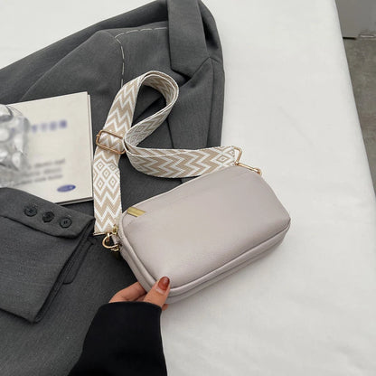 Vegan Leather Crossbody Bag for Women – Minimalist PU Shoulder Bag