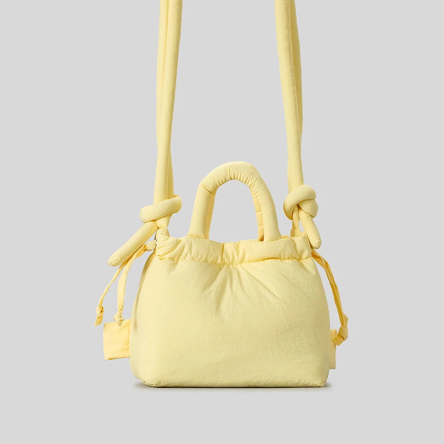 Casual Small Puffer Bag Designer Padded Women Shoulder Crossbody Bags Nylon Down Cotton Lady