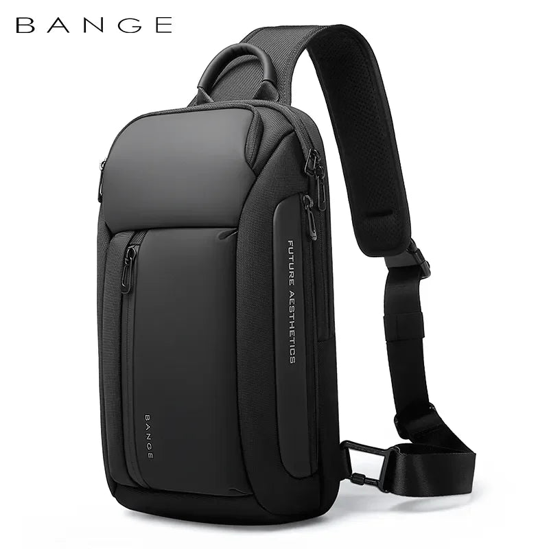Bange Men's Waterproof Chest Sling Bag – Large Capacity Multi-Pocket