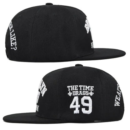 Embroidered Snapback Baseball Cap – Adjustable Hip Hop Hat for Men & Women