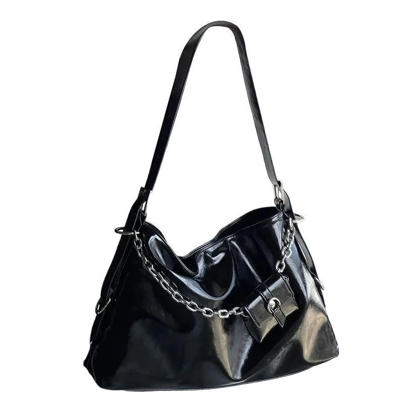 Large Shoulder Tote Bag – Women's Chain Bucket Handbag
