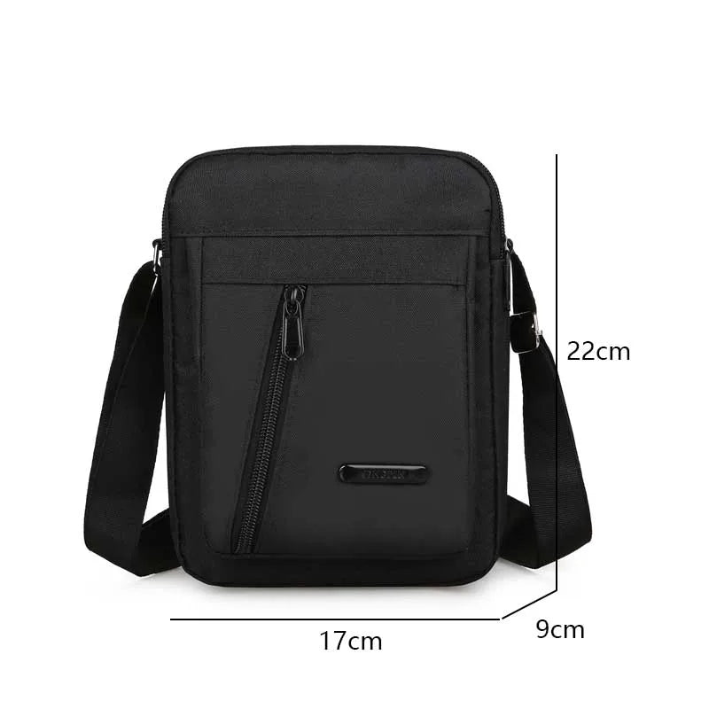 Men's Canvas Crossbody Bag – Sport Shoulder Bag for Travel
