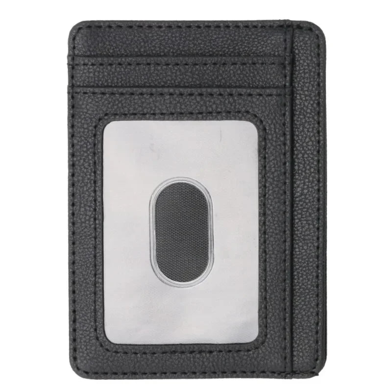 RFID Blocking Slim Wallet – Minimalist Leather Card Holder for Men