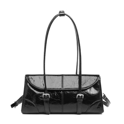 Foxer Women S Shoulder Bag Genuine Leather Retro Female Tote Underarm Versatile Large Capacity
