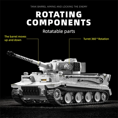 Tiger Tank MOC Building Blocks Set 1:28 Scale