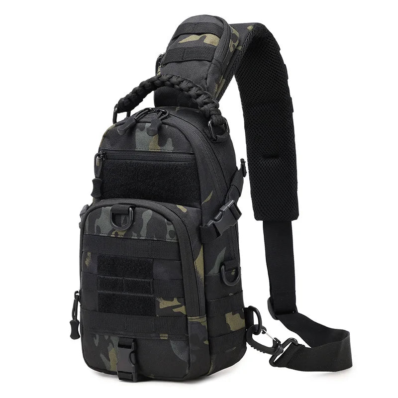 Tactical Sling Chest Bag for Men – MOLLE Shoulder Pack for Hiking & Outdoors