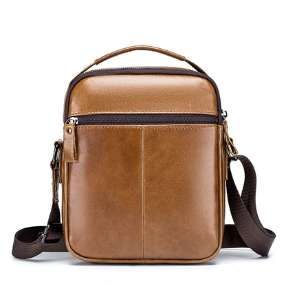 Men's Genuine Leather Shoulder Bag – Crossbody Messenger Bag