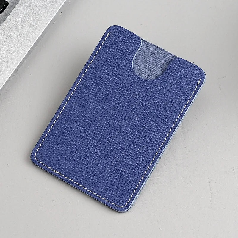 Slim Genuine Leather Card Holder – Ultra-Thin Cowhide Wallet