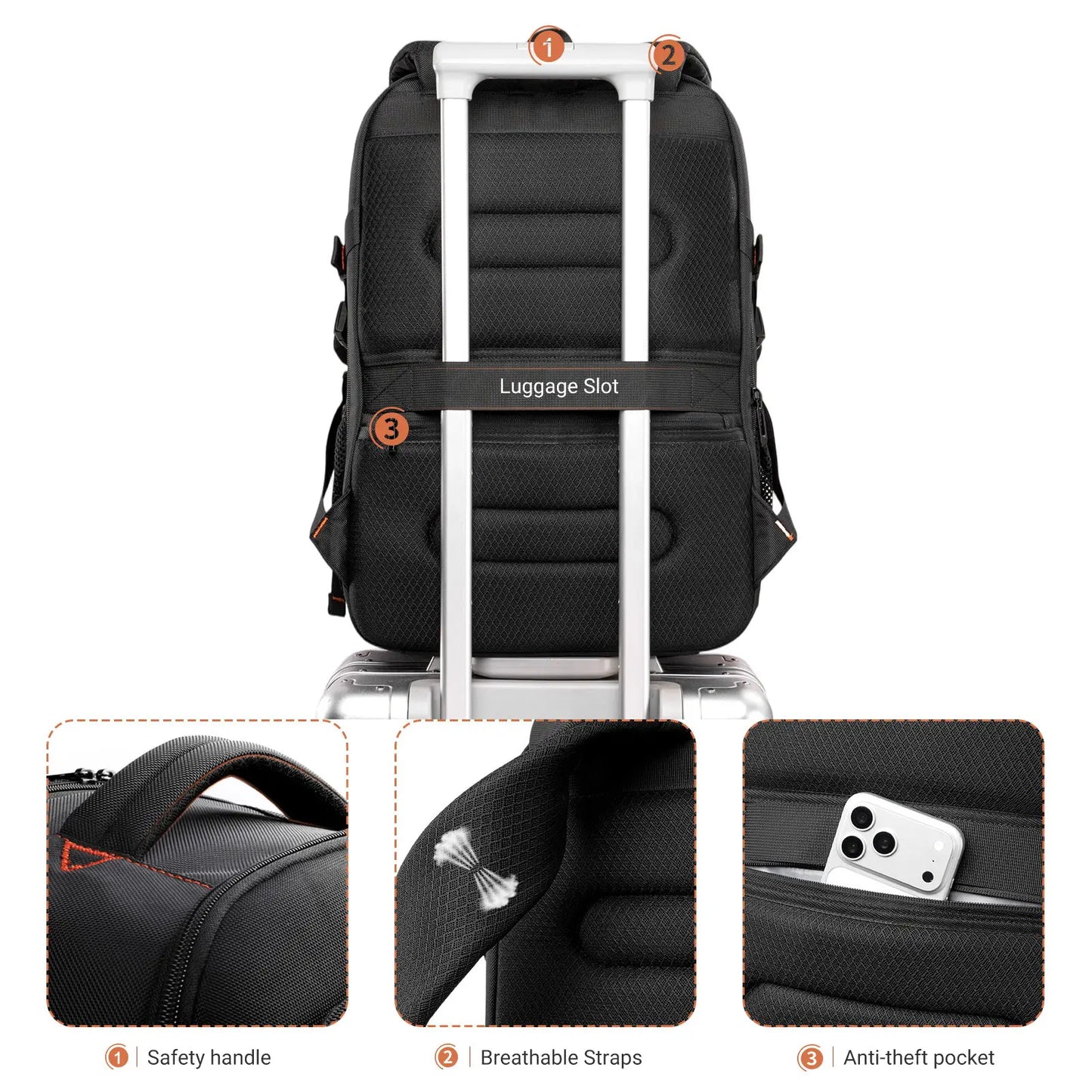 Waterproof Hiking Backpack – Large Capacity Outdoor Sports Bag for Men