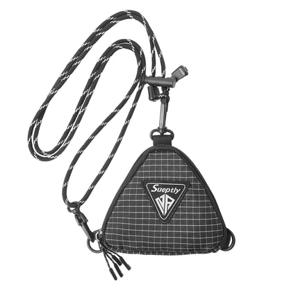 Triangle Mini Crossbody Bag – Japanese Style Key & Coin Pouch