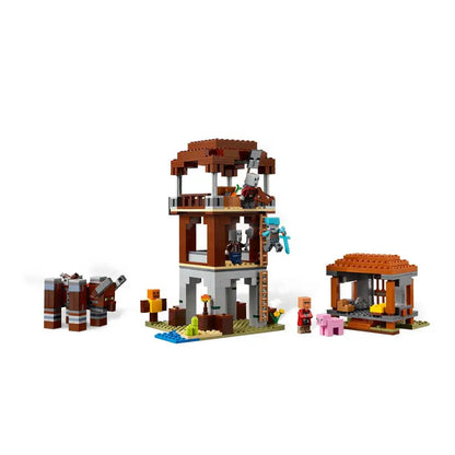 LEGO Minecraft 21278 The Pillager Outpost and Ravager – 665 Pieces, Ages 9+