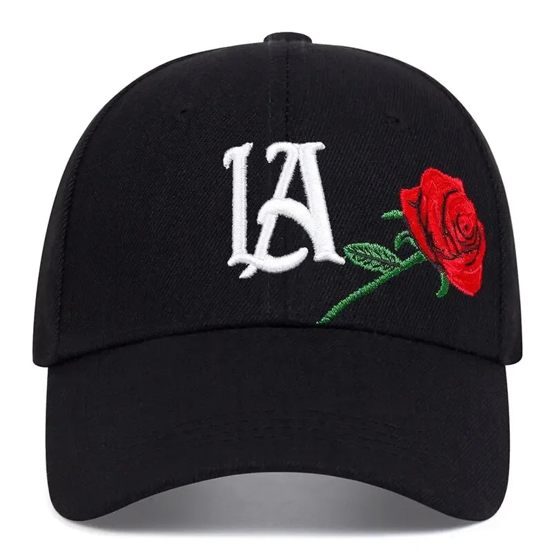 La Rose Embroidery Baseball Cap – Adjustable Unisex Sun Hat