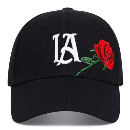 La Rose Embroidery Baseball Cap – Adjustable Unisex Sun Hat