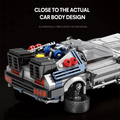 Back to the Future DeLorean Building Blocks Set – 405 Pcs MOC Model