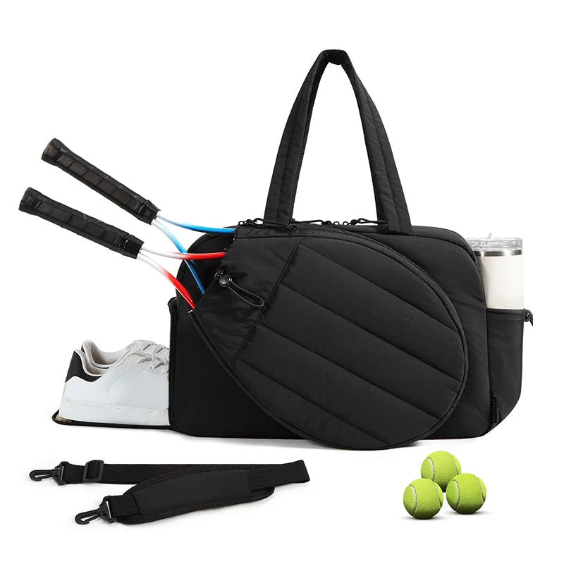 Tennis Racket Bag – Sports Gym Bag for Women with Shoe Compartment