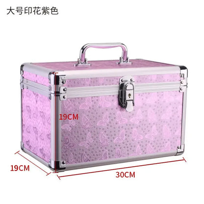 Professional Multilayer Makeup Case with Lock
