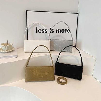 PU Leather Square Underarm Bag – Women's Trendy Shoulder Purse