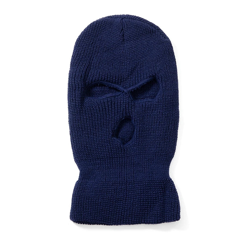 Balaclava Ski Mask 3-Hole Winter Face Cover – Unisex Knit Beanie