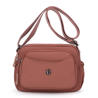 Women's Waterproof Nylon Crossbody Bag – Lightweight Small Square