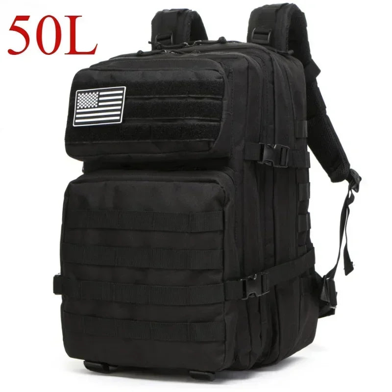 Tactical MOLLE Backpack 25L/50L – Hiking, Camping & Outdoor Rucksack