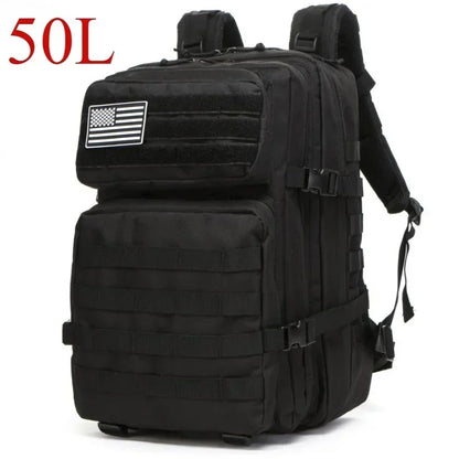 Tactical MOLLE Backpack 25L/50L – Hiking, Camping & Outdoor Rucksack