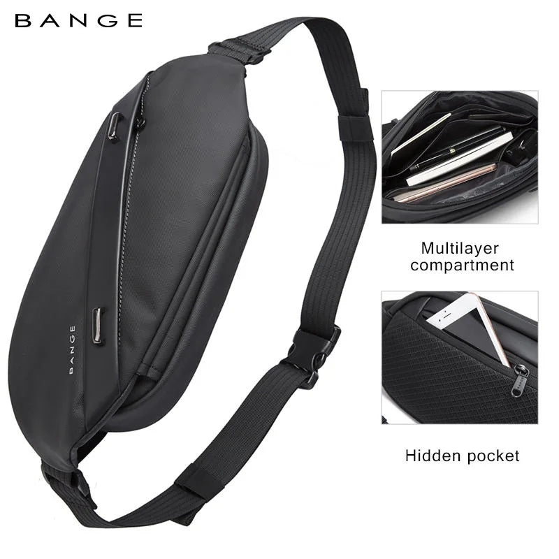 Men's Lightweight Sling Chest Bag – Casual Shoulder Pack