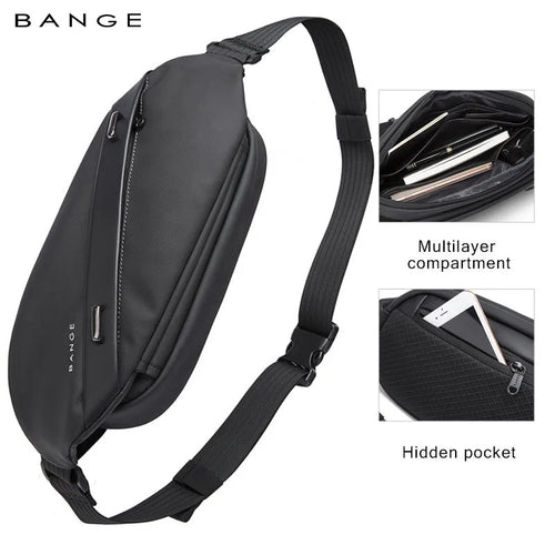 Men's Lightweight Sling Chest Bag – Casual Shoulder Pack