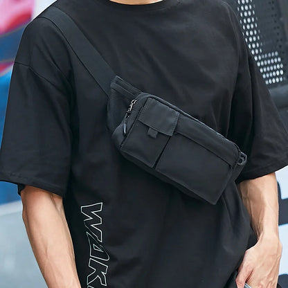 Men's Crossbody Chest Bag – Waterproof Oxford Messenger Bag
