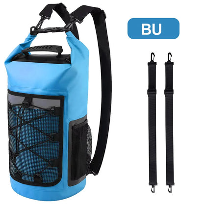 25L Waterproof Roll-Top Dry Bag Backpack for Beach & Water Sports