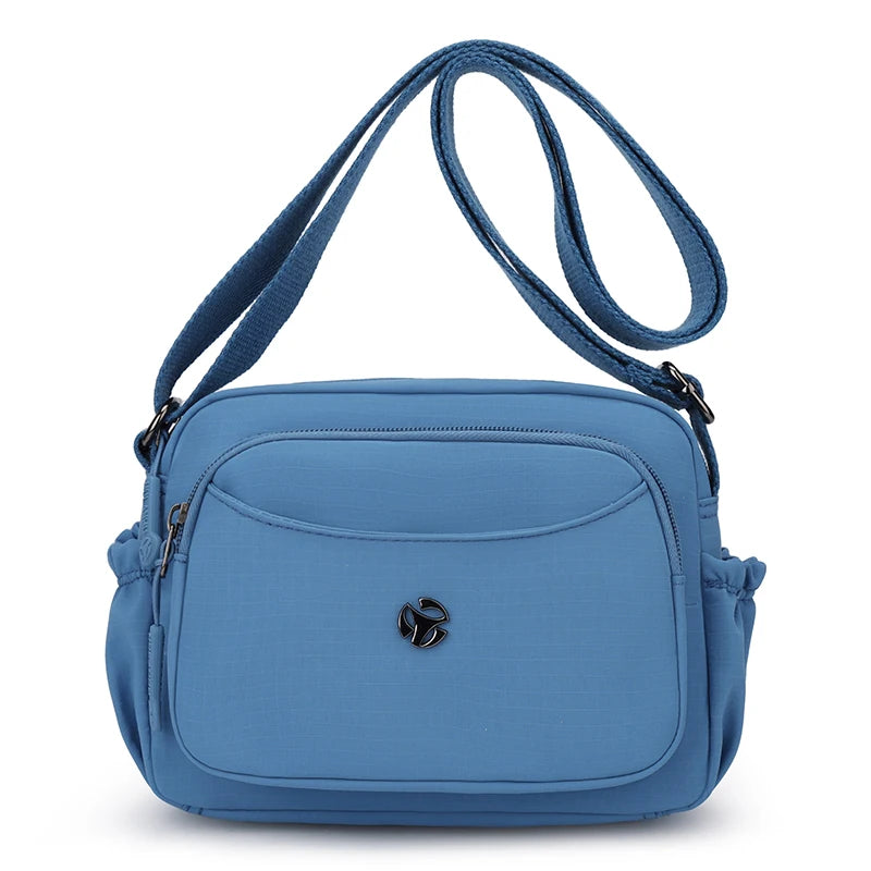 Women's Waterproof Nylon Crossbody Bag – Lightweight Small Square