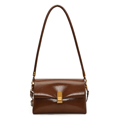 Women's PU Leather Flap Crossbody Bag – Small Shoulder Handbag