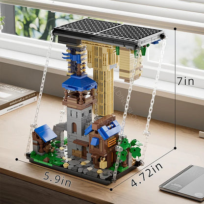 Anti-Gravity Reversed World Building Blocks – 835pcs Medieval City