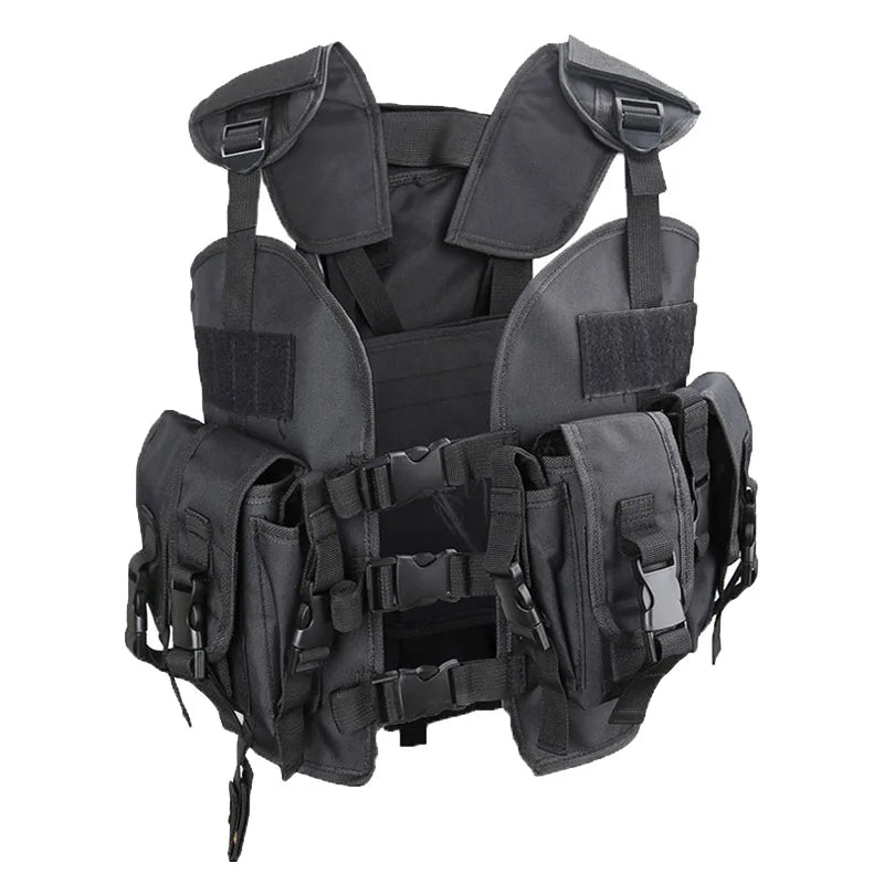 Tactical Shooting Vest with Water Bag – Men's Hunting & Airsoft Gear