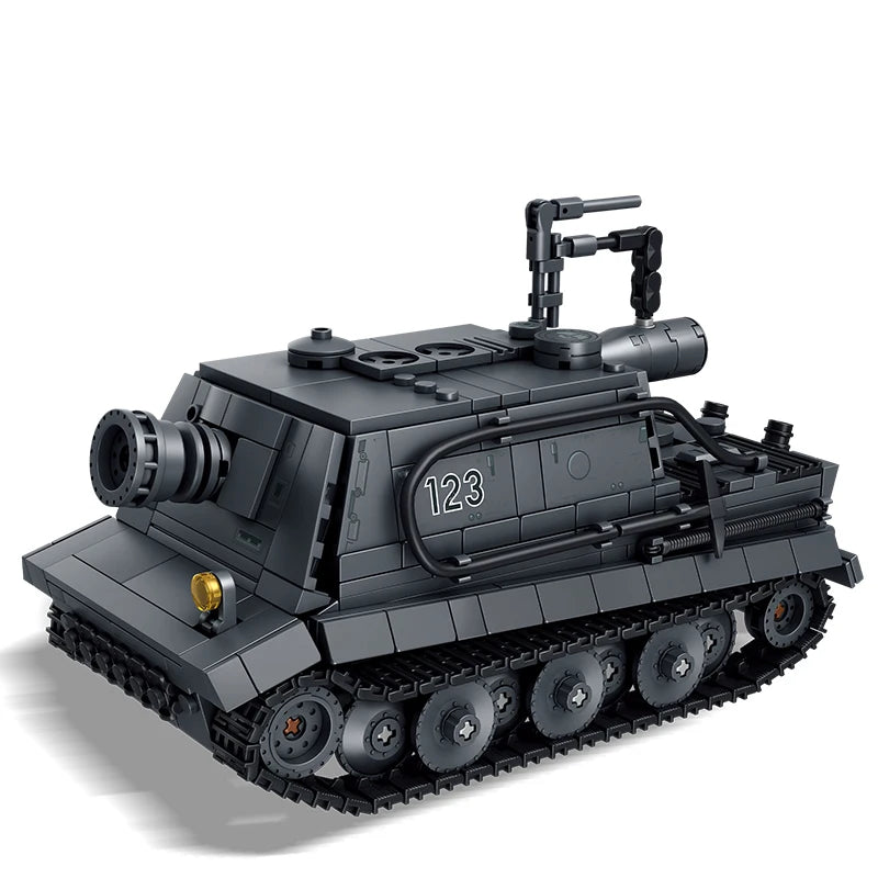 Sturm Tiger Military Building Blocks Set – 38cm Assault Mortar Model