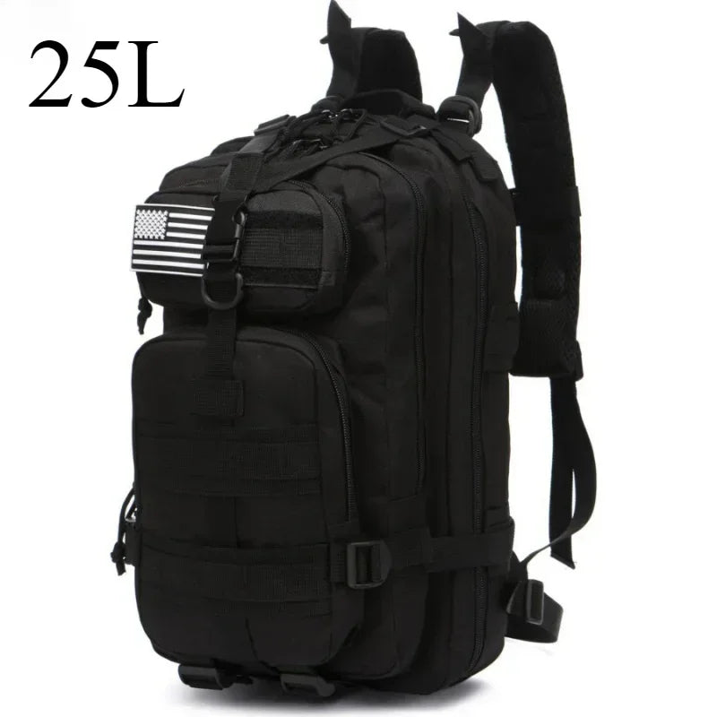 Tactical MOLLE Backpack 25L/50L – Military Assault Pack for Hiking & Camping