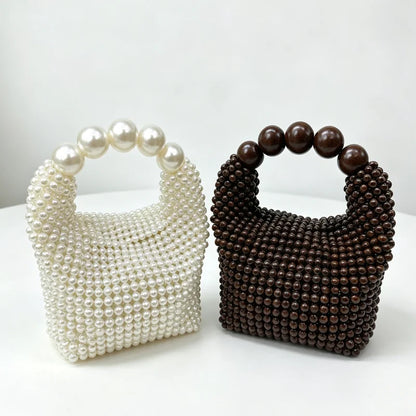 Pearl Beaded Handbag – Vintage Evening Bag for Women