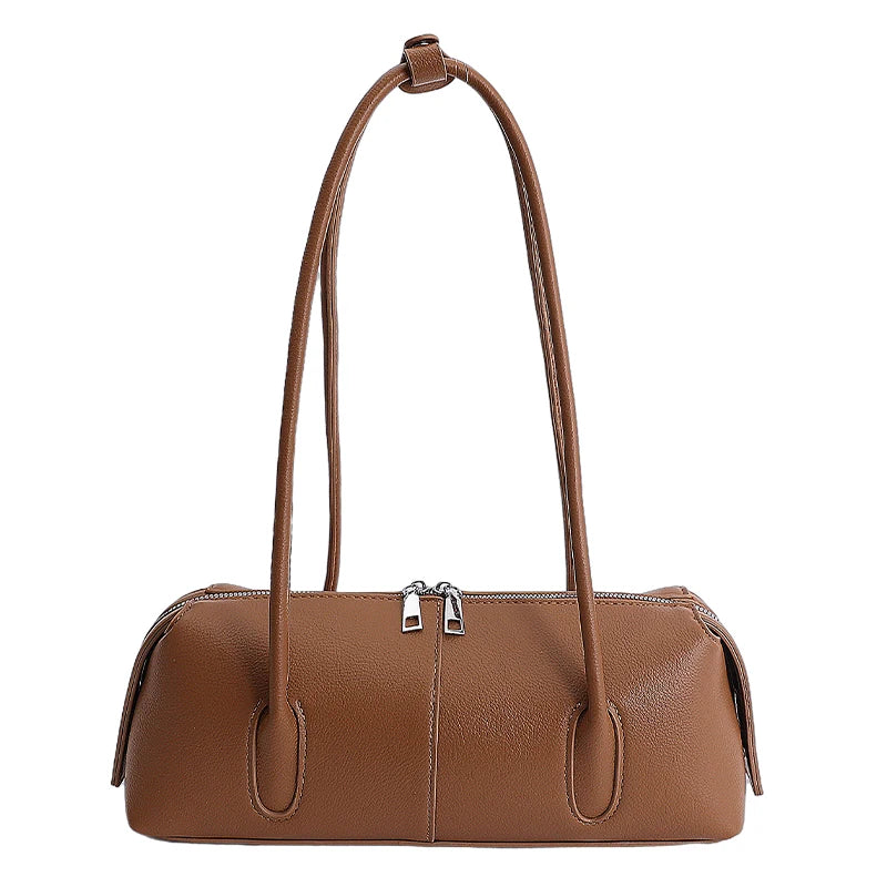 Women's Retro PU Leather Shoulder Bag – Underarm Satchel