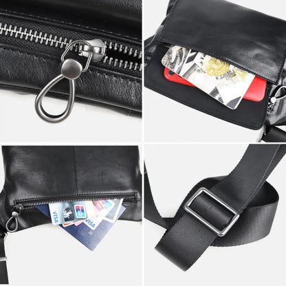 Men's Genuine Leather Crossbody Waist Bag
