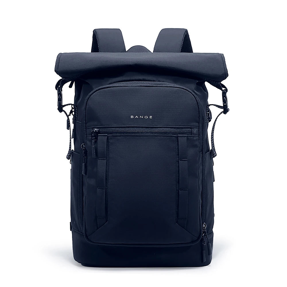 Bange Roll-Top Waterproof Backpack – Expandable 15.6" Laptop Bag for Men
