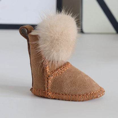 Fluffy Pompom Glove Keychain – Cute Winter Bag Charm