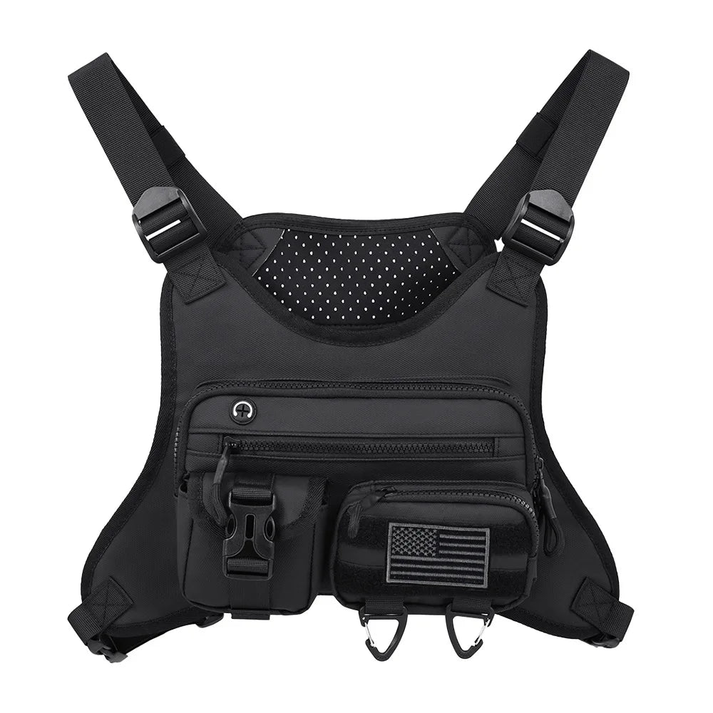 Tactical Chest Rig Vest Bag – Outdoor Running, Hiking & Hunting Pack