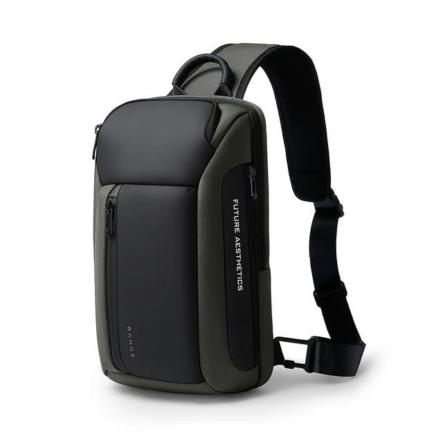 Bange Men's Waterproof Chest Sling Bag – Large Capacity Multi-Pocket