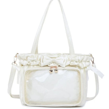 Ita Bag Clear Window Crossbody – Lolita Anime DIY Badge Bag
