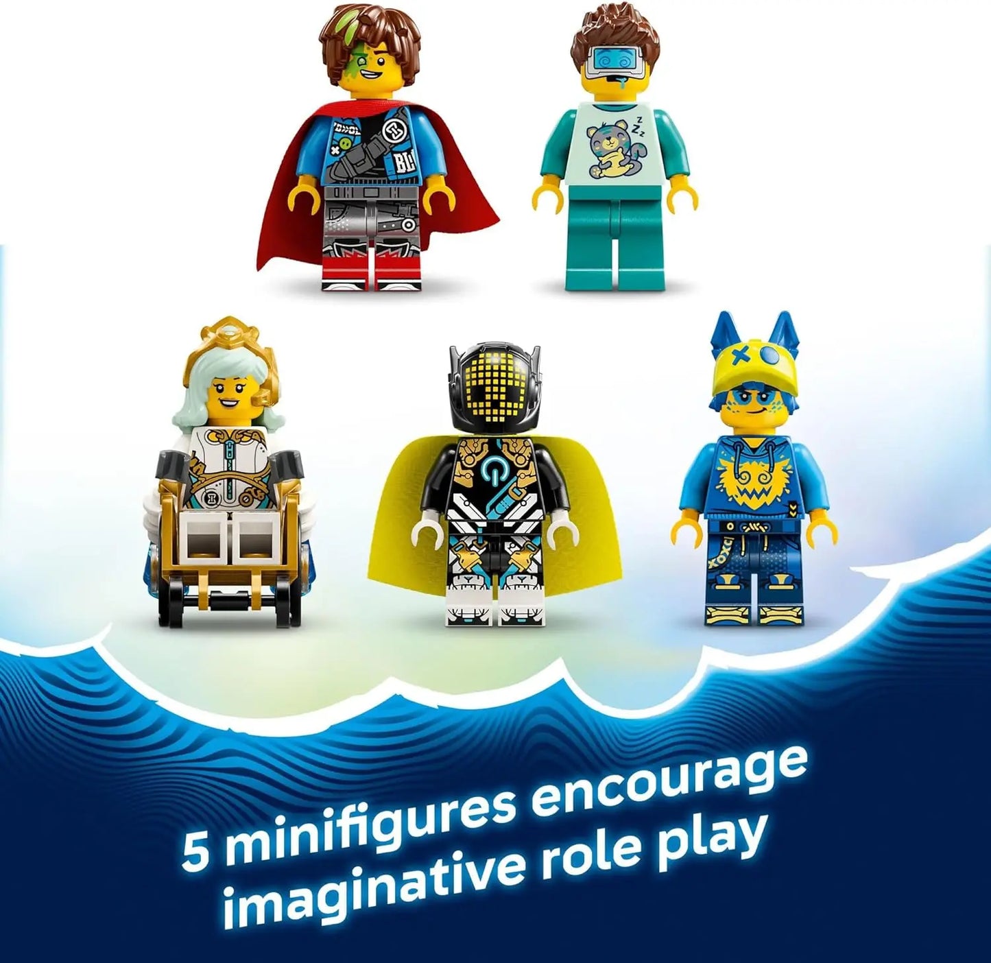 LEGO DREAMZzz 71500 Nightmare Shark Submarine – 1413-Piece 2-in-1 Building Set