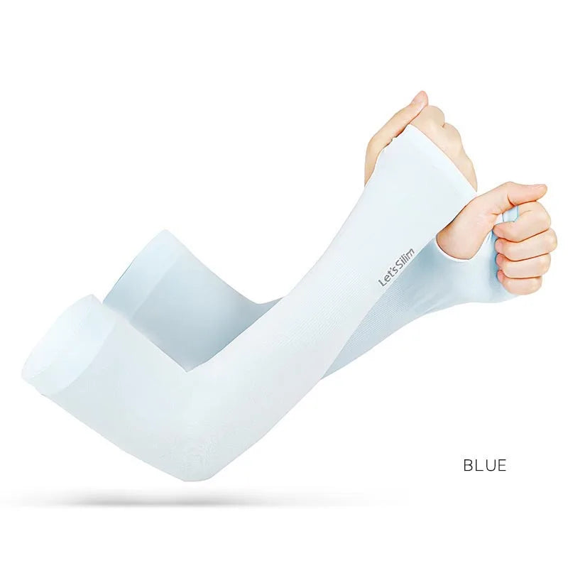 UV Protection Ice Silk Arm Sleeves – Unisex Sun Cover